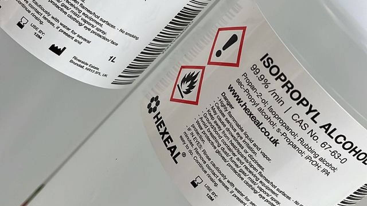 alcohol isopropilico y etilico