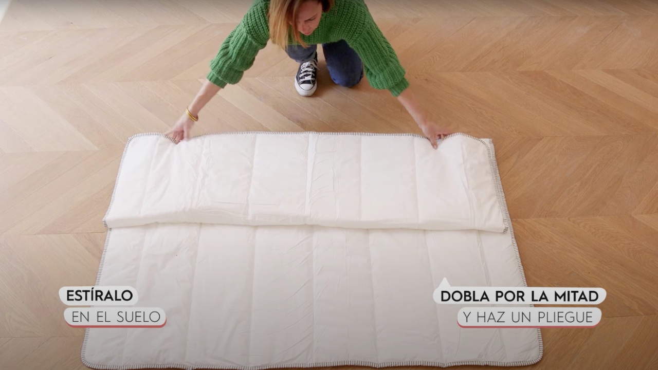 com doblar edredones ocupen poco espacio