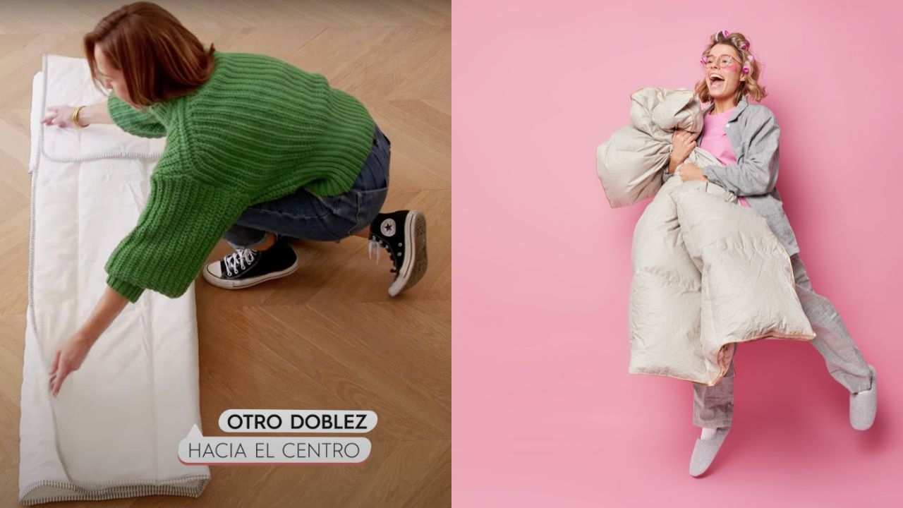 como doblar tu edredon