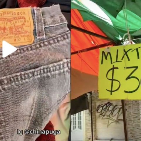 tianguis tiktokers ropa de paca de marca