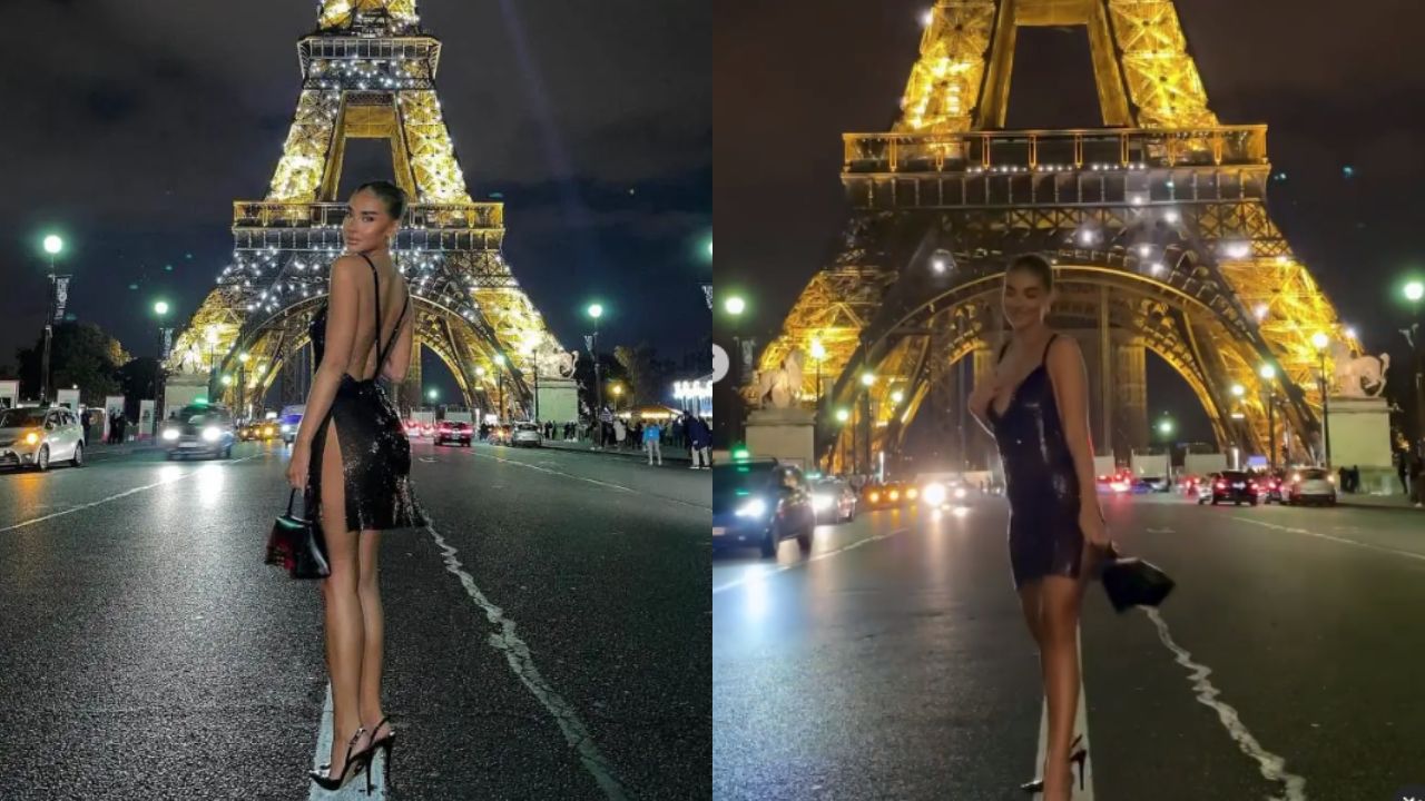 presume viaje a Francia y la cachan usando photoshop