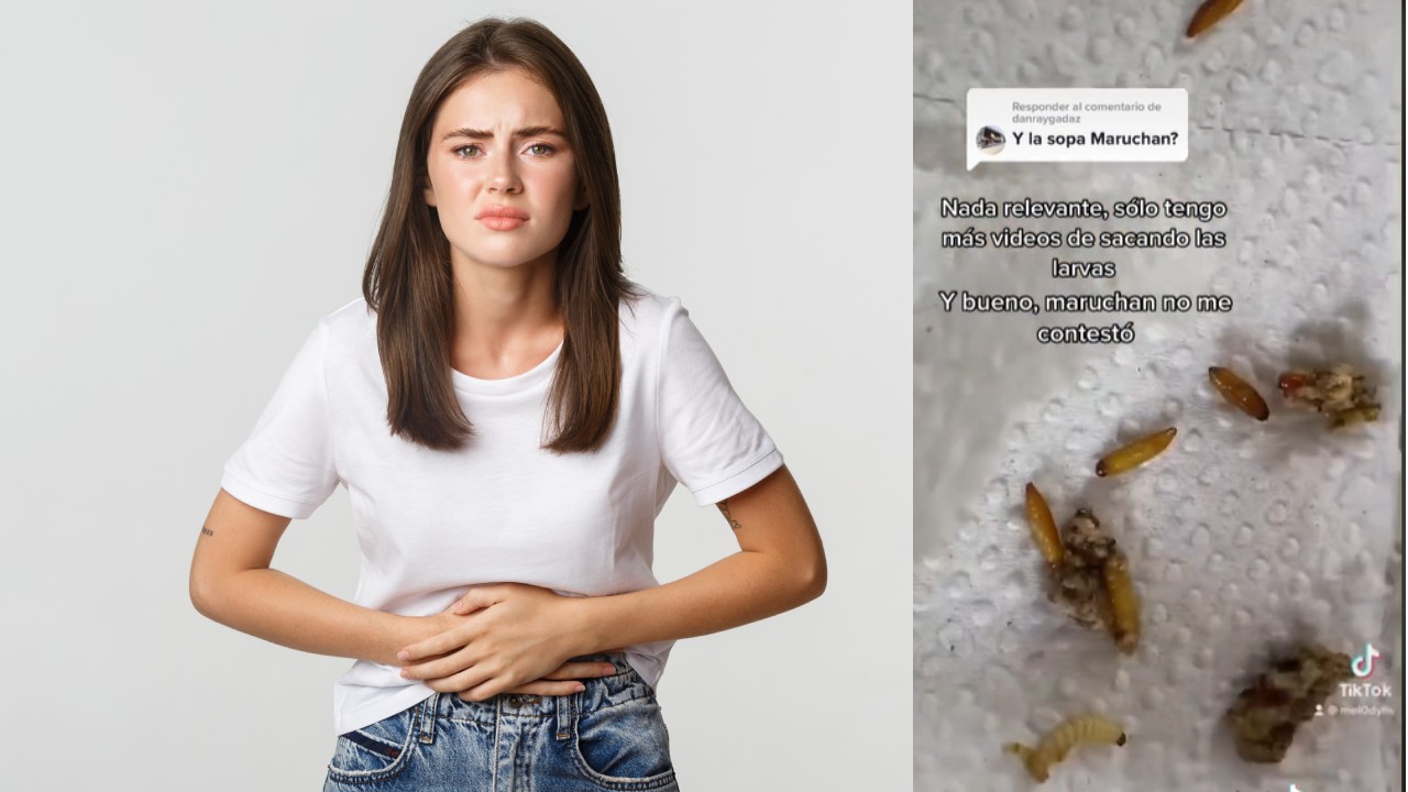 larvas en las sopas instantáneas