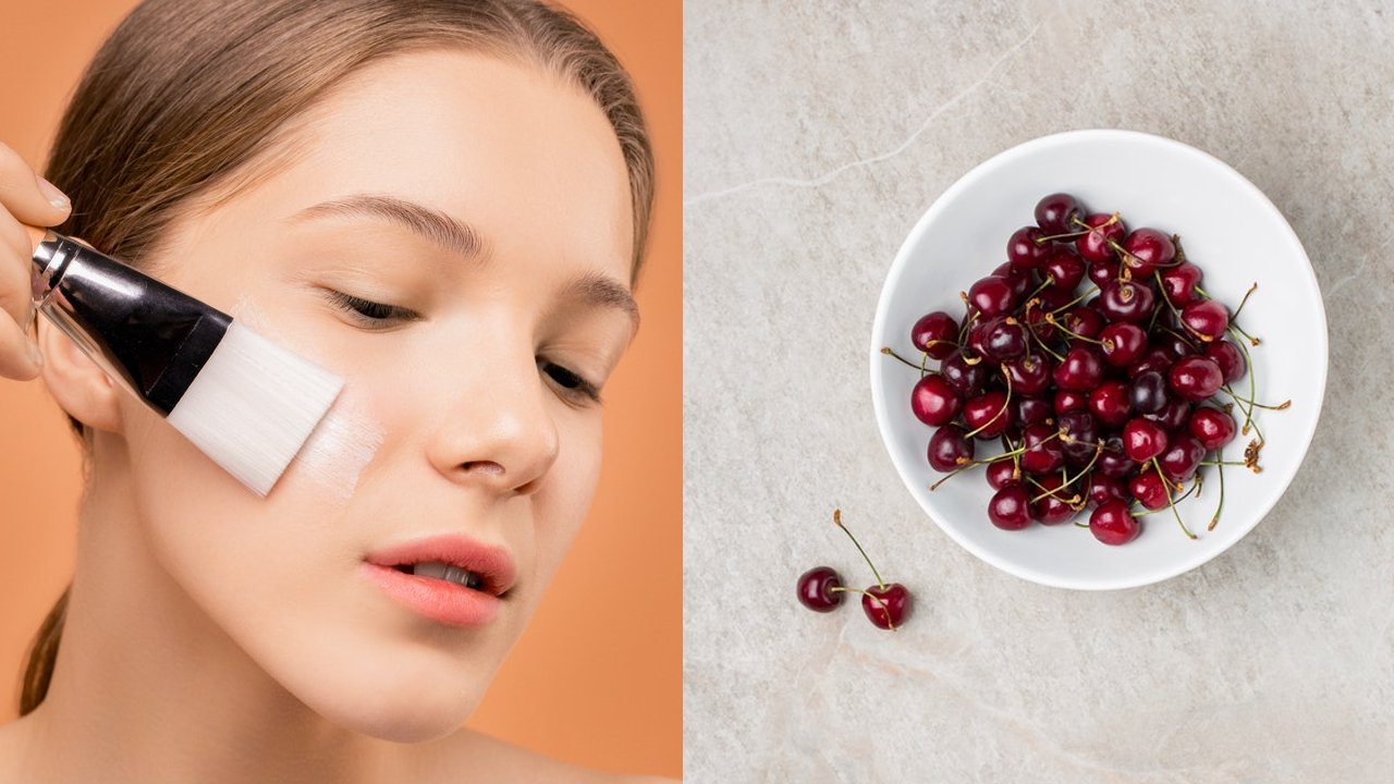 Mascarilla de cereza para tonificar la piel