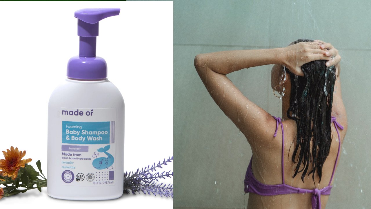 lavarse el cabello con shampoo de bebe