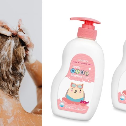 mujeres están usando shampoo de bebé