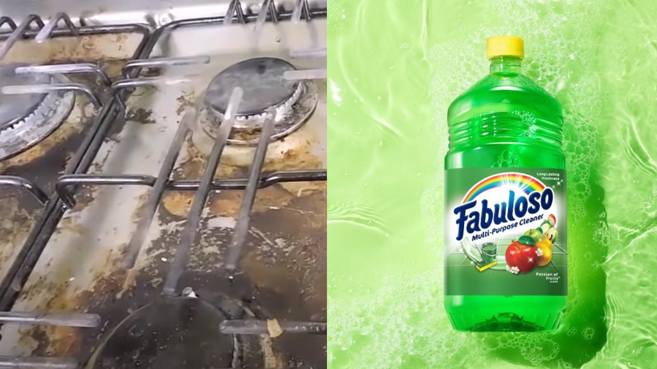 Truco con Fabuloso para quitar la grasa de tu estufa