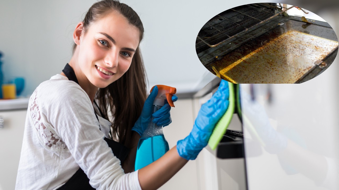 como limpiar el vidrio engrasado del honro