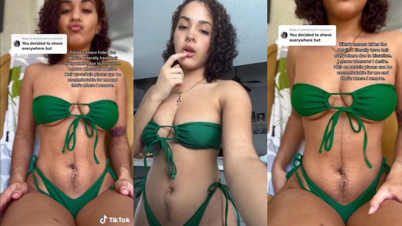 influencer con vello que ama no rasurarse