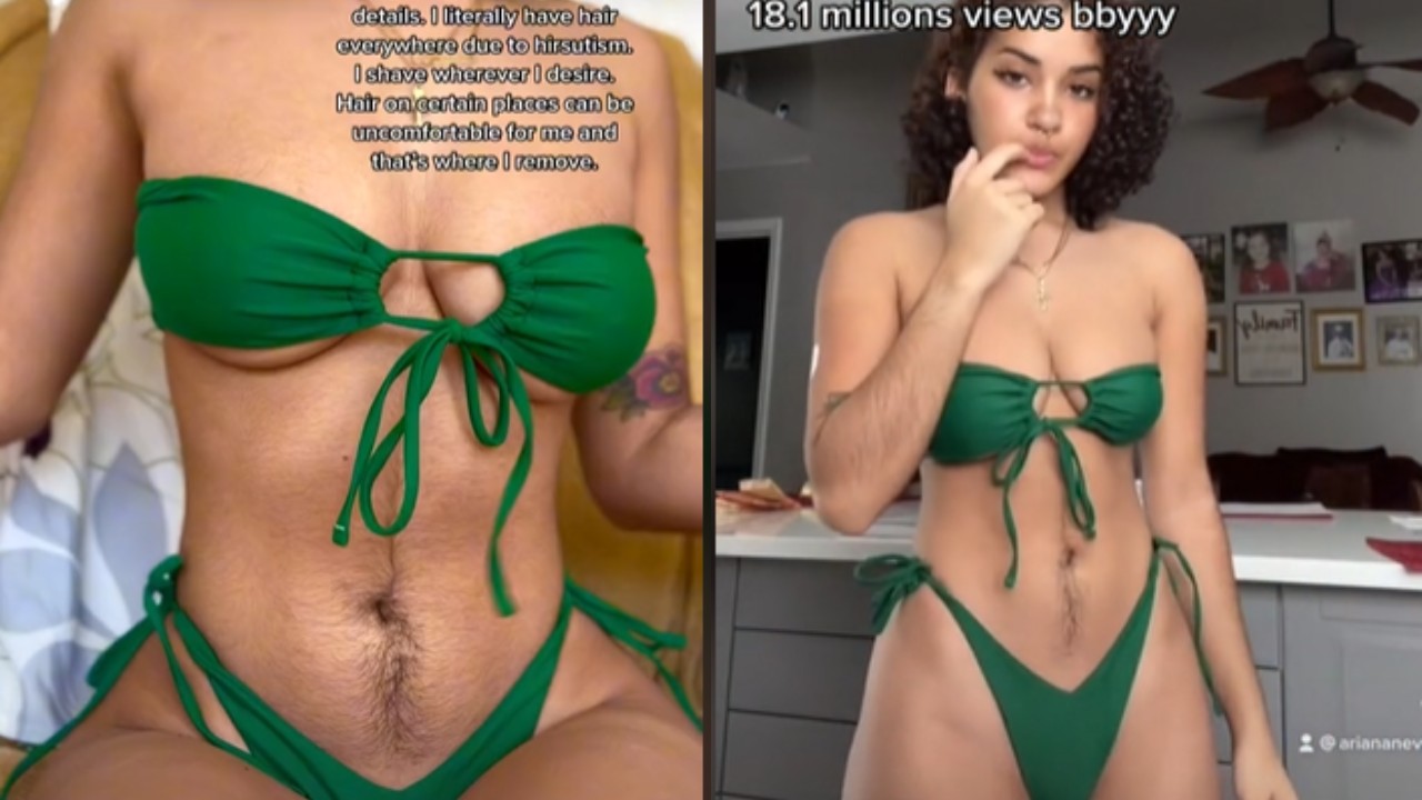 influencer con vello que ama no rasurarse