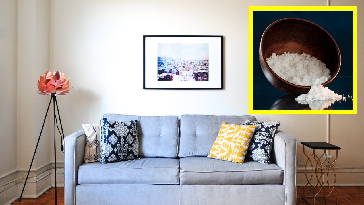 sal para limpiar manchas de los sillones