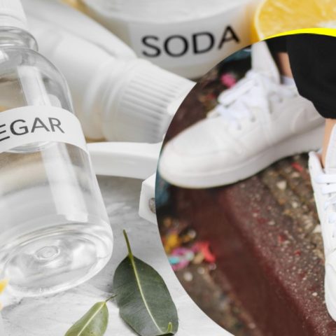 vinagre para limpiar tenis