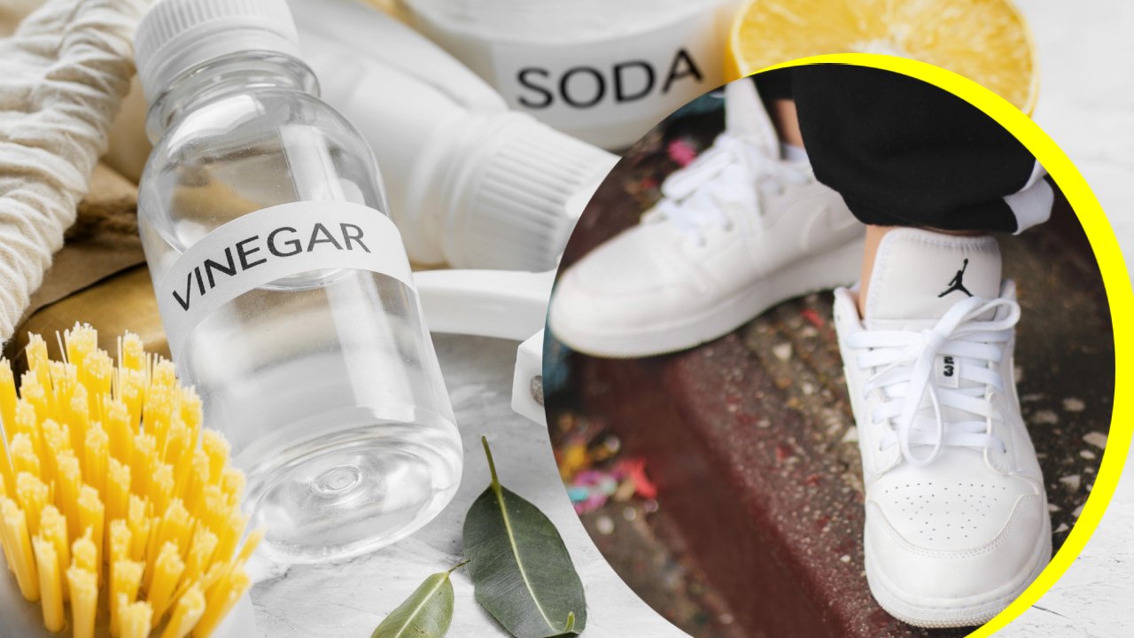 vinagre para limpiar tenis
