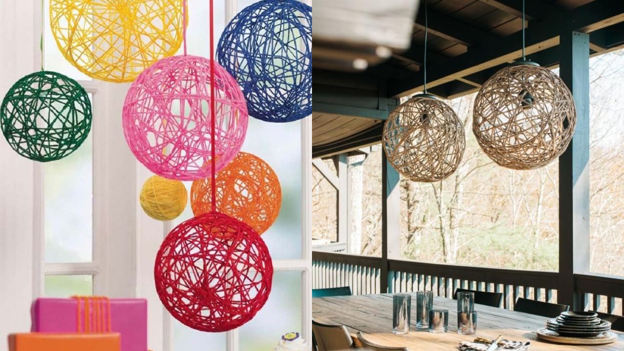 Cómo hacer una lámpara boho chic