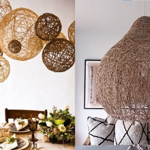 Cómo hacer una lámpara boho chic
