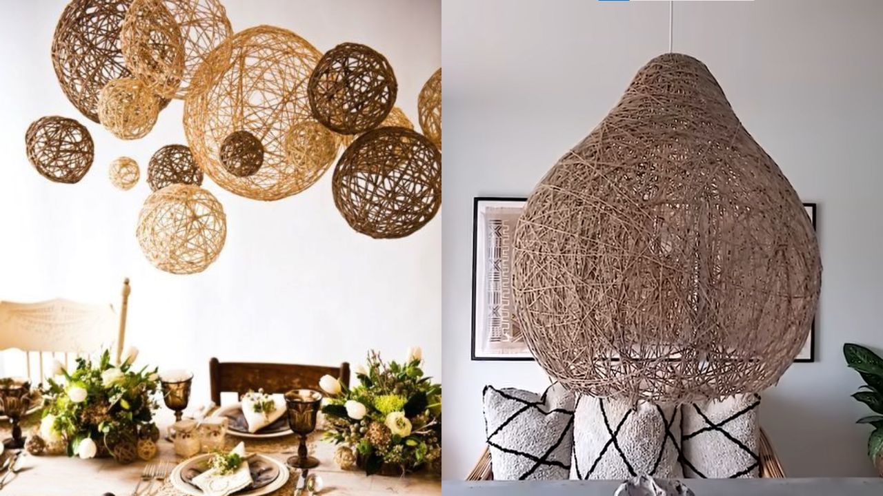 Cómo hacer una lámpara boho chic