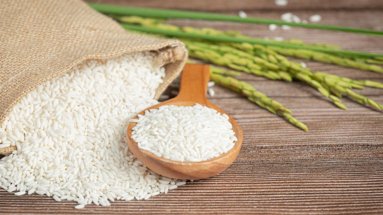 como es el arroz de plástico