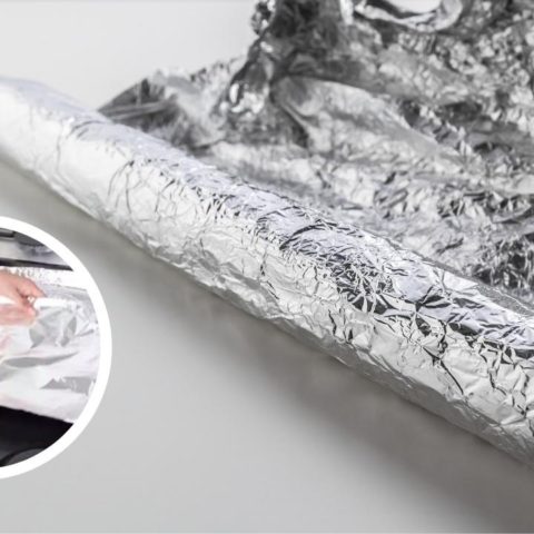 cubrir estufa con papel aluminio