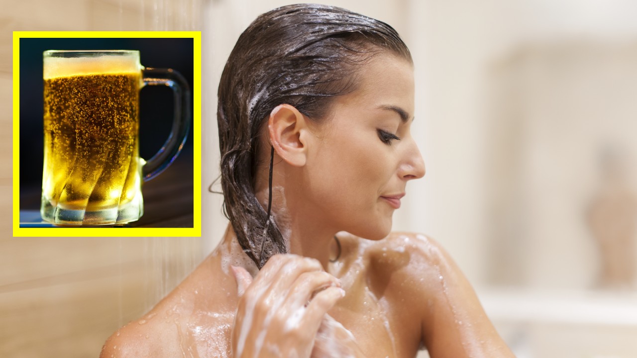 acondicionador de cerveza para el pelo