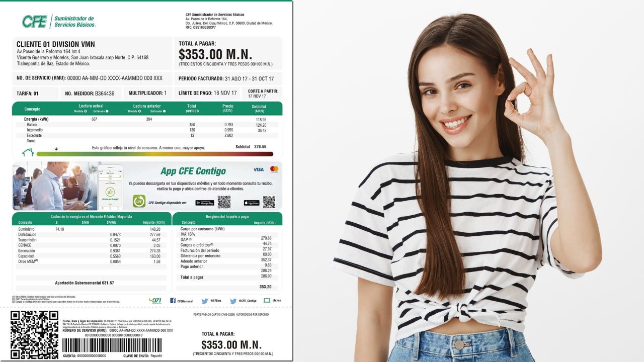 pagar menor de 100 pesos en tu recibo de luz