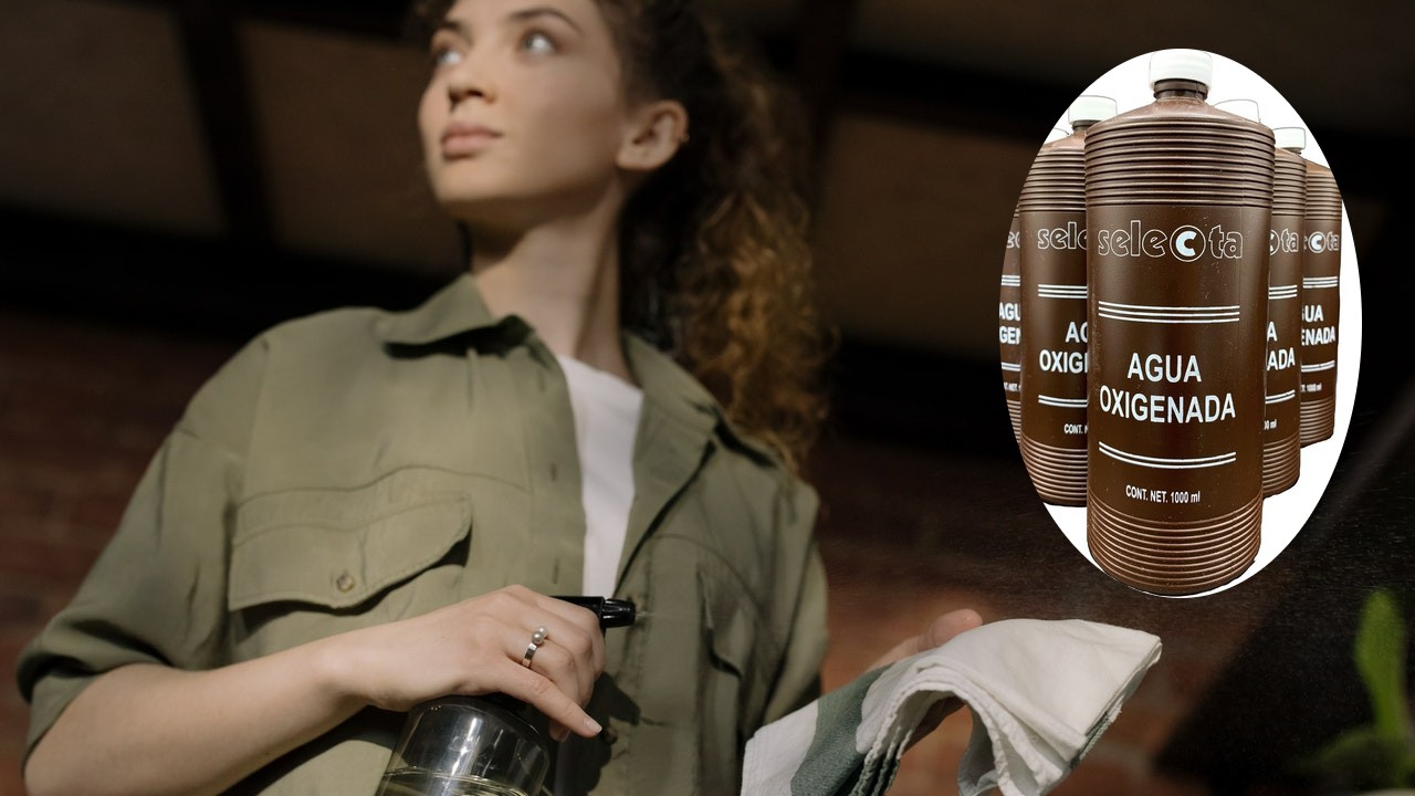 limpiador con agua oxigenada