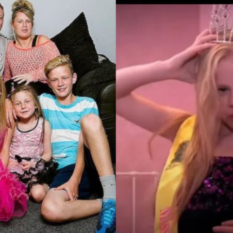 viste a su hija con Gucci sin importarle sus deudas