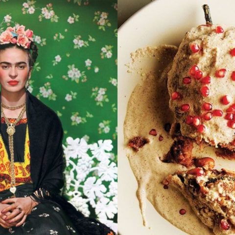 receta chiles en nogada frida kahlo