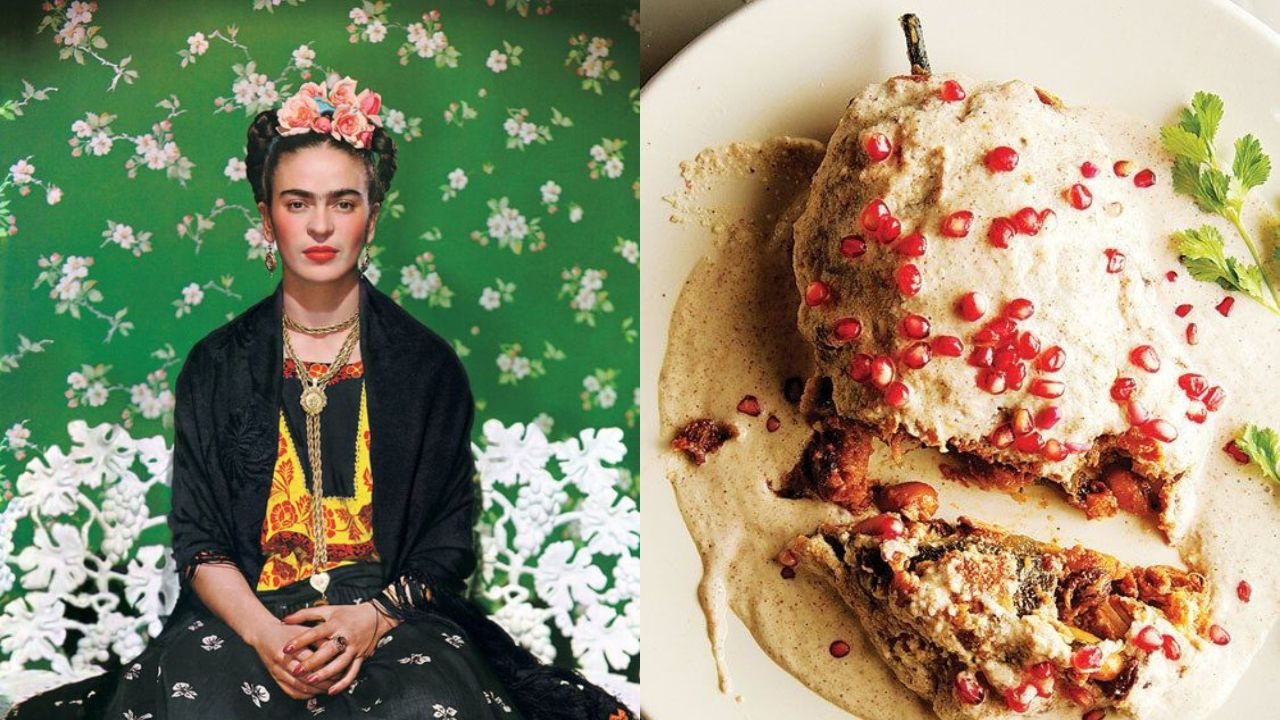 receta chiles en nogada frida kahlo