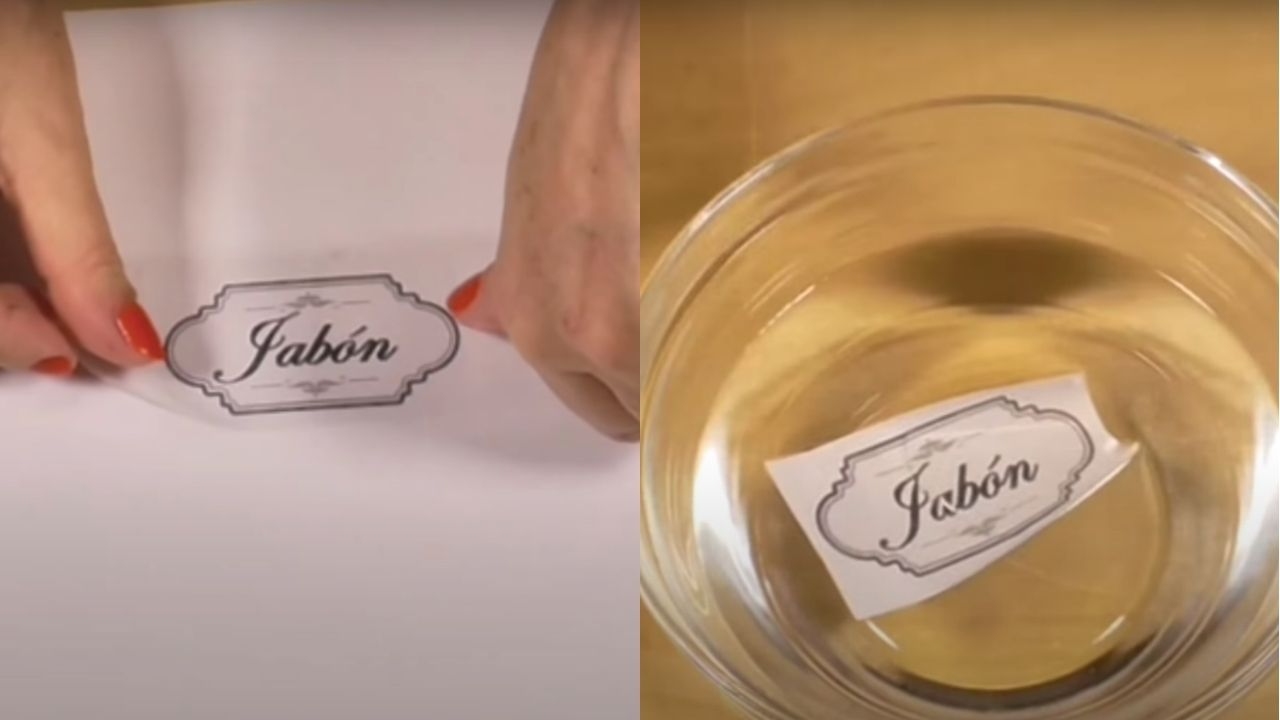 etiquetas adhesivas hechas en casa