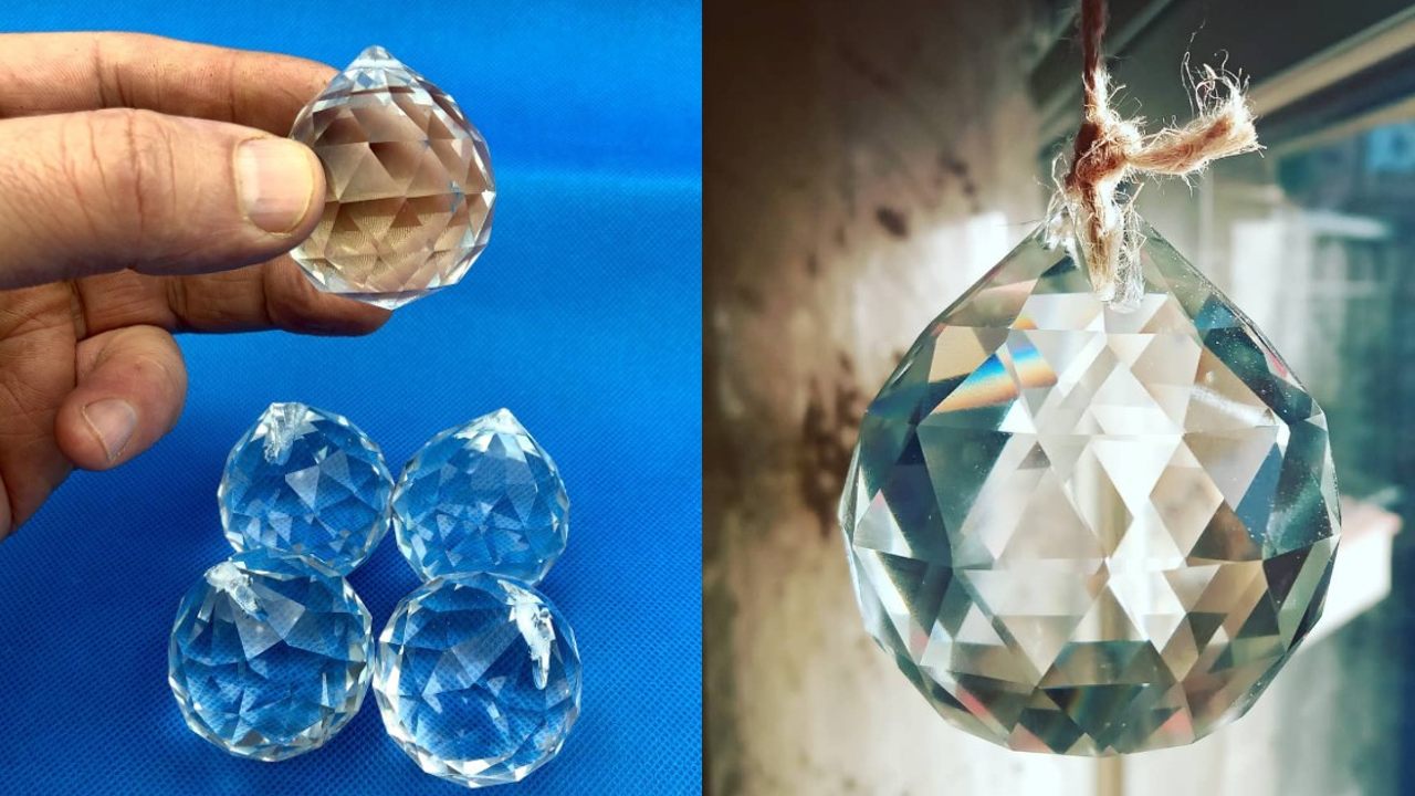 Esferas facetadas de feng shui