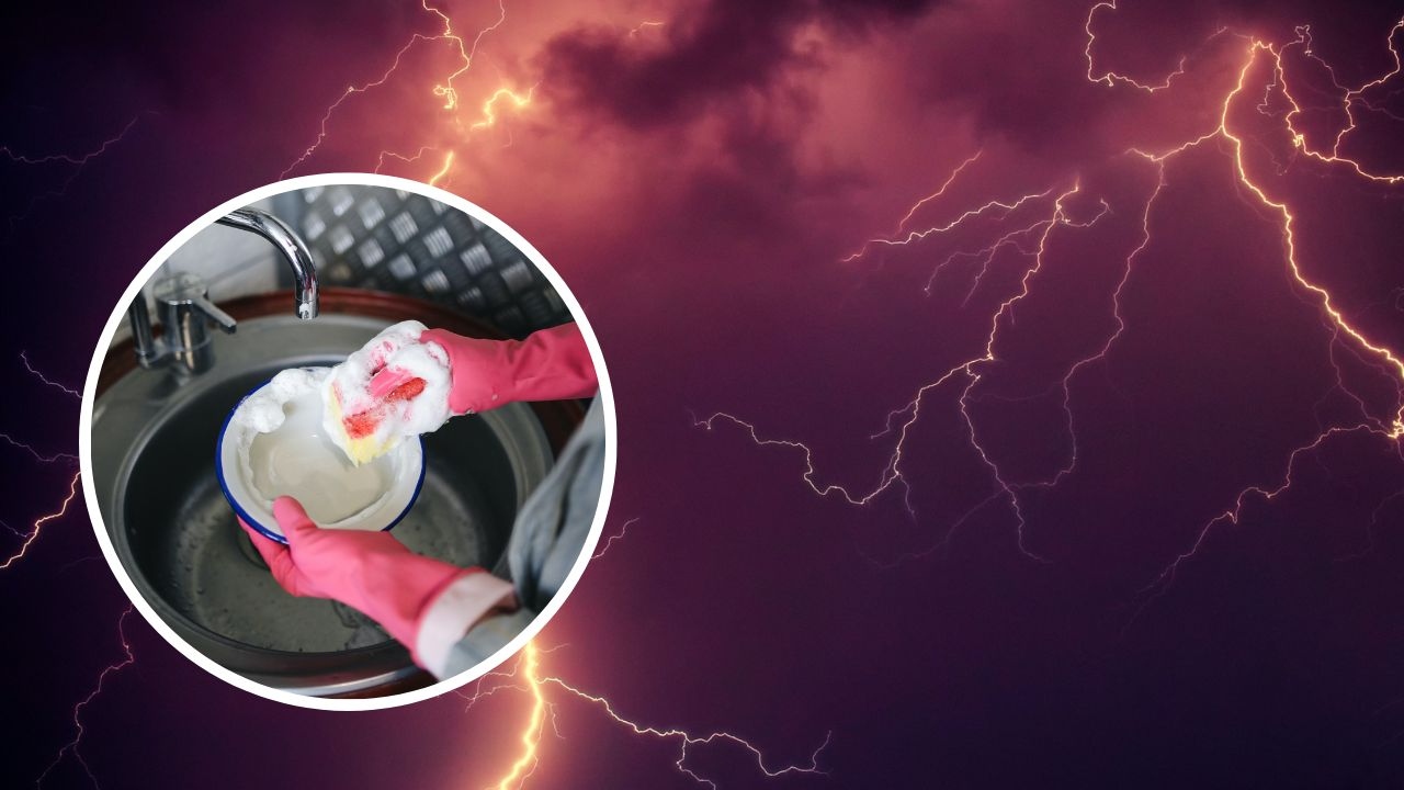 no debes lavar trastes tormenta