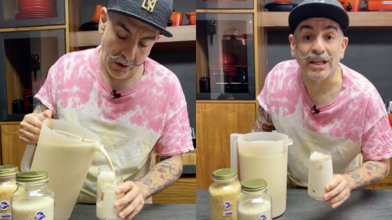 agua de horchata aquiles chavez