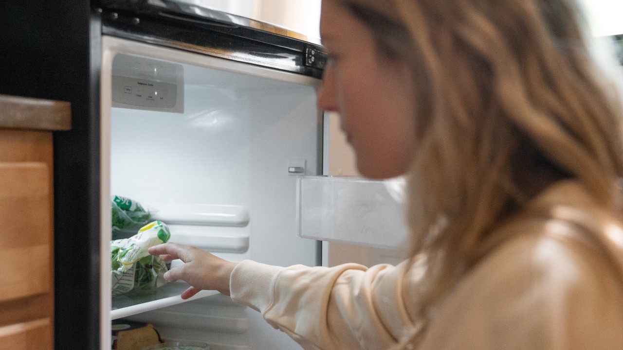 Poner carbón en el refrigerador