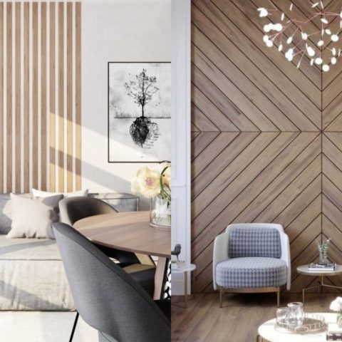 listones de madera tipo paneles