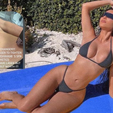 abdomen kim kardashian