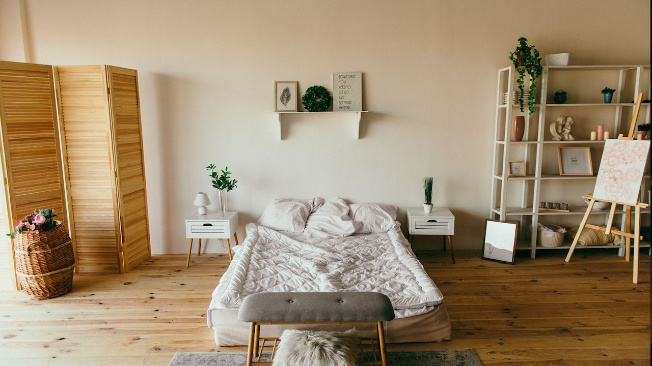 recámara pequeña se vea más espaciosa