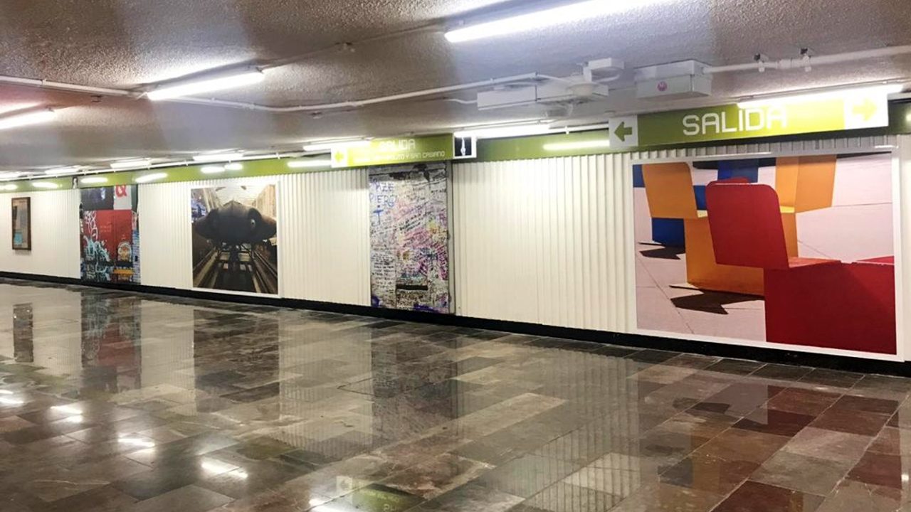 manchas en el piso del metro