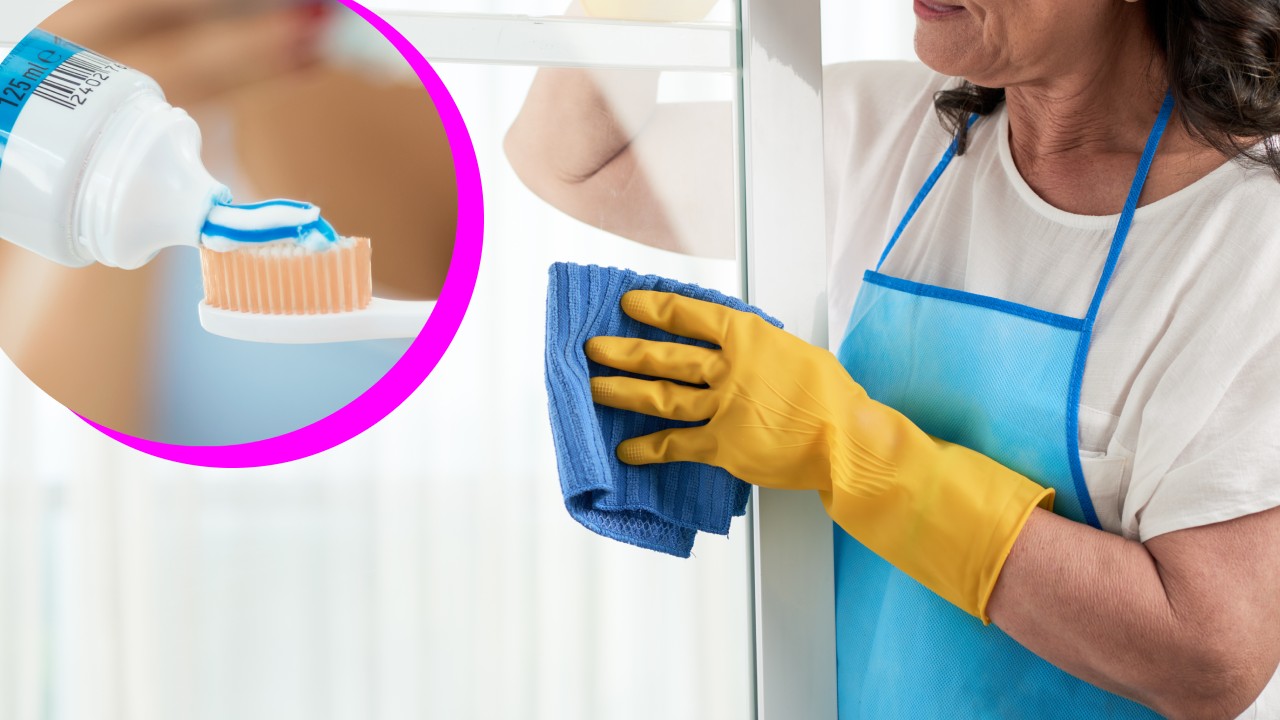 pasta de dientes para limpiar vidrios