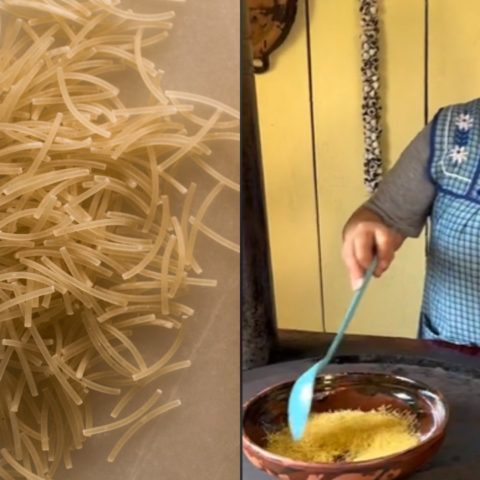 receta postre de fideos