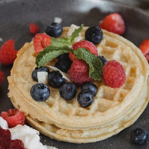 como hacer waffles en casa