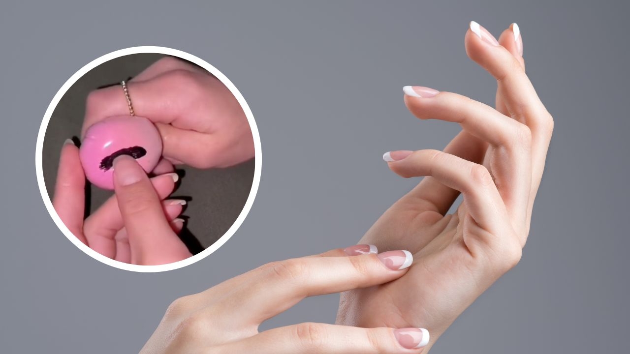 manicure frances esponja de maquillaje