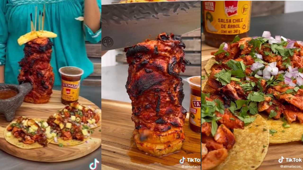 Receta mini trompo al pastor