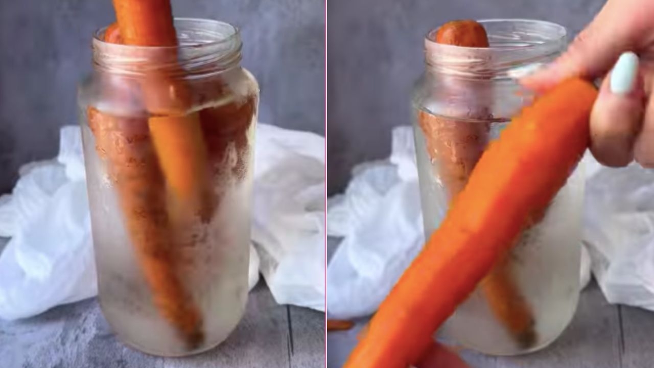 truco para revivir zanahorias blandas