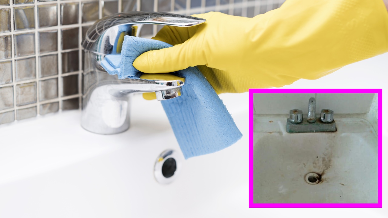 Eliminar las manchas de sarro del lavabo