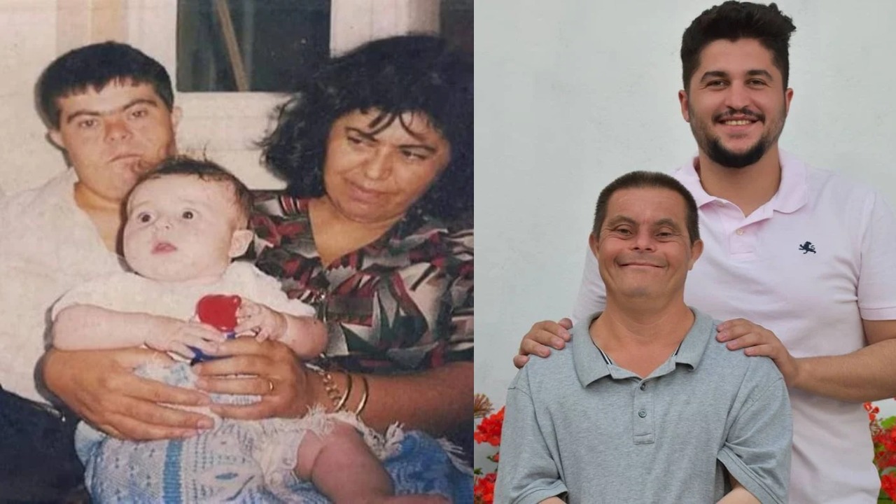 Papá con síndrome de Down