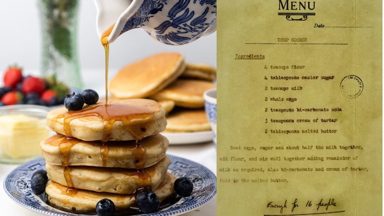 Receta de hot cakes escoceses de la reina Isabel II
