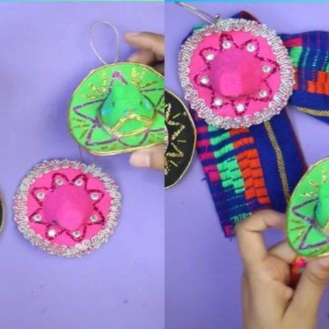 sombreritos charros con cartones de huevo