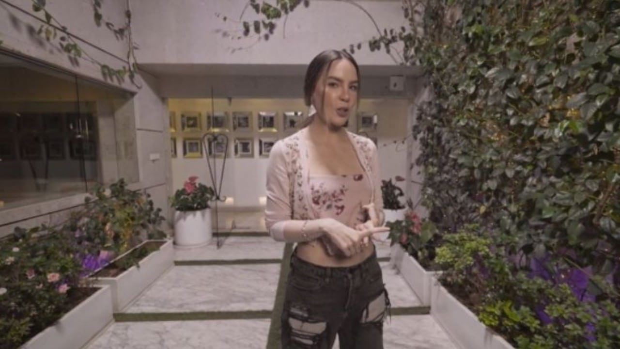 Belinda mostró su casa