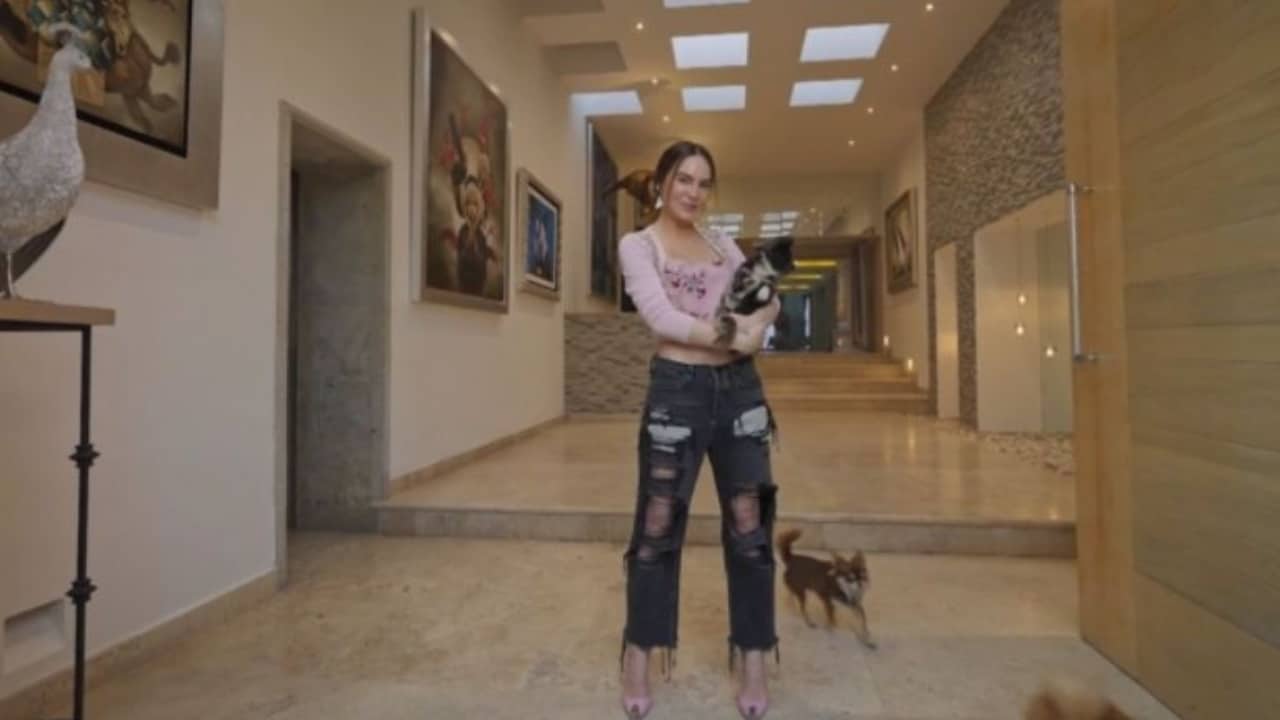 Belinda mostró su casa