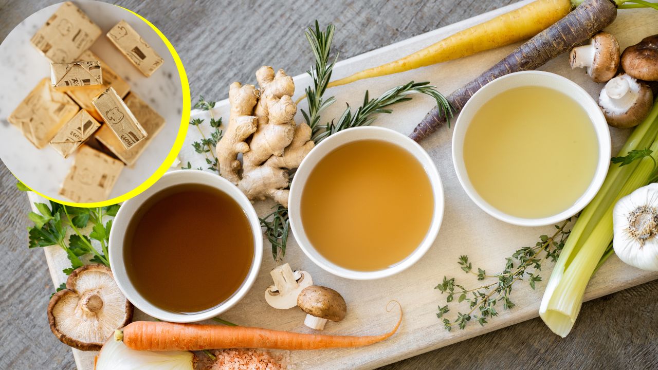 Cómo hacer cubos de caldo de pollo concentrado