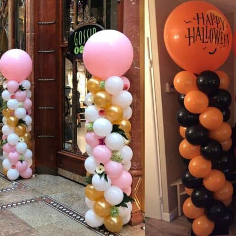 Cómo hacer una torre de globos
